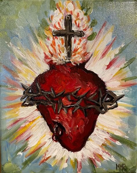 Sacred Heart of Jesus Print - Etsy | Sacred heart art, Jesus prints ...
