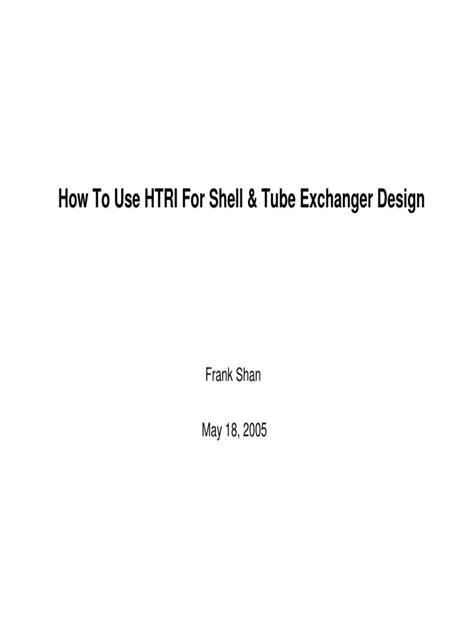 Image result for Htri Tutorial
