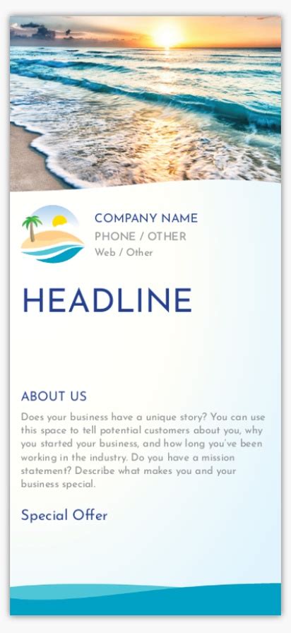 Nature & Landscapes Rate Cards Templates & Designs | Vistaprint