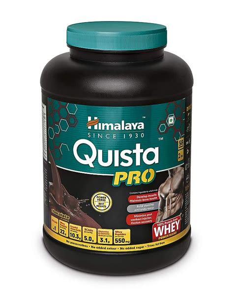 Buy Himalaya Quista Pro Advanced Whey Protein Powder - 2 kg (Chocolate ...