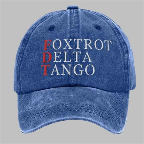 Foxtrot Delta Tango Print Hat - gullprint.com