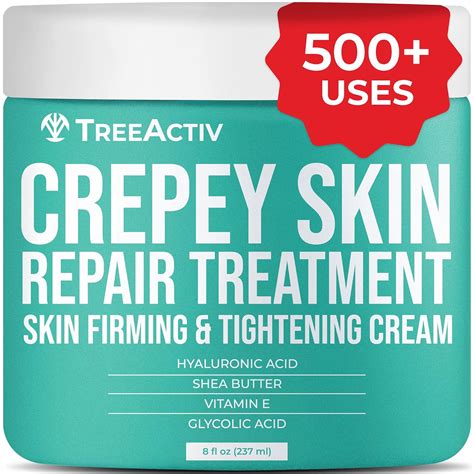 Amazon.com : TreeActiv Crepey Skin Repair Treatment | Hyaluronic Acid Skin Firming & Tightening ...