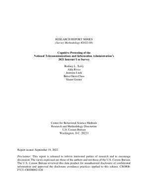 Fillable Online www2 census www2.census.govadrmCBSMRESEARCH REPORT ...