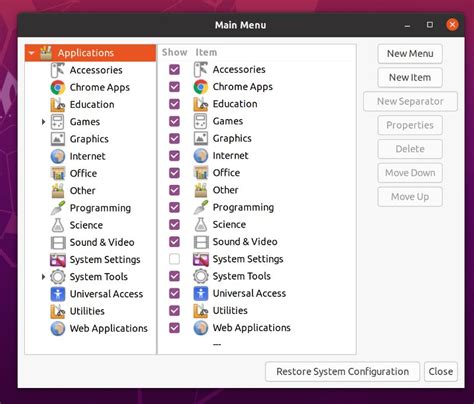 Applications Menu Ubuntu 的图像结果