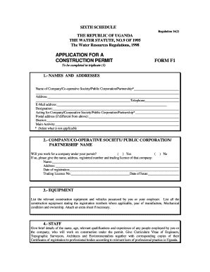 Fillable Online Construction Permit Application Form.pdf Fax Email ...