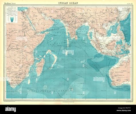 Indian ocean map hi-res stock photography and images - Alamy