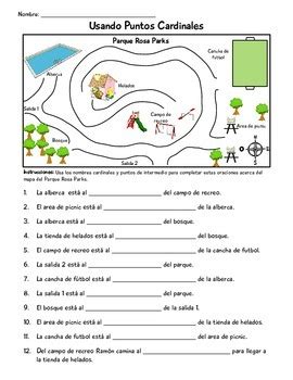 Image result for Cardinal Points Spanish Introduction