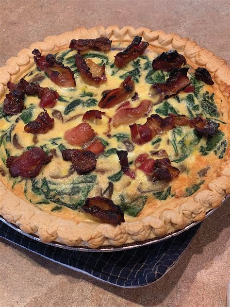 Spinach, Bacon, & Mushroom Quiche – Adams Electric Cooperative
