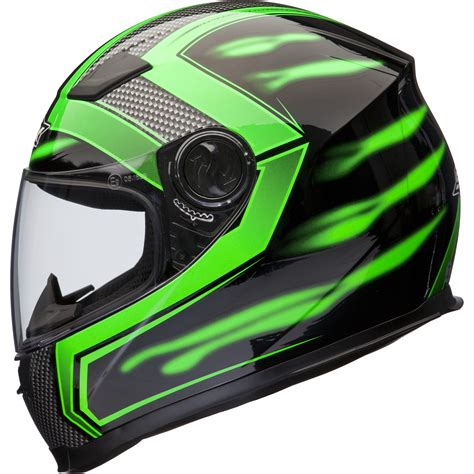 Shox Sniper Skar Green Motorcycle Helmet Scooter Full Face Crash Bike ...