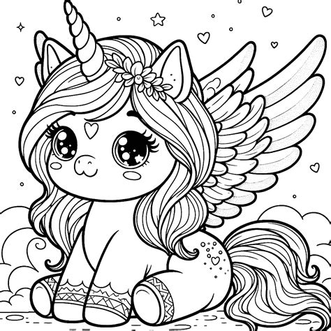 Unicorn Coloring Pages 28 - Coloring Pages Gem