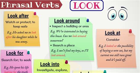 20+ Phrasal Verbs with LOOK: A Definitive Guide • 7ESL