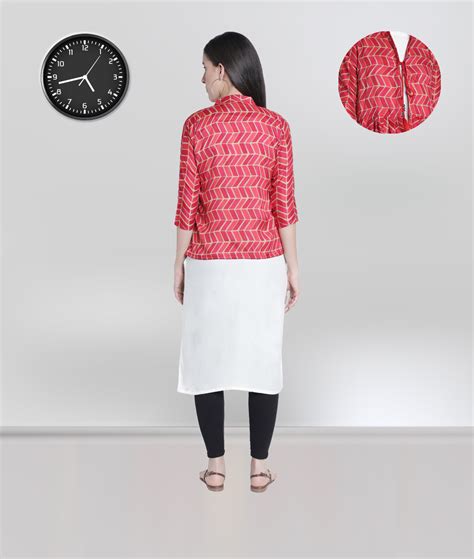 Fabclub Women Kurti With Multi Color Pleated Designer Jacket – Fabclub