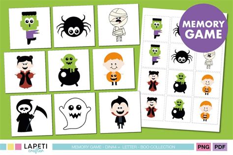 Printable Halloween Memory Cards | Kids' Party Game
