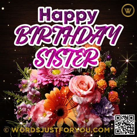 Animated Greeting Happy Birthday Sister » WordsJustforYou.com ...