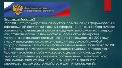 Задачи и функции Росстата