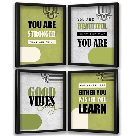 Framed Motivational Quotes for Positive Energy – Kotart