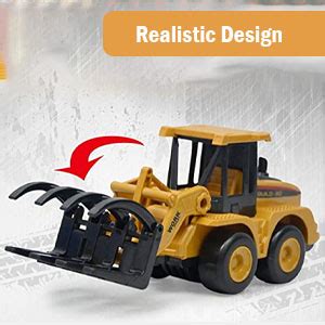 PLUSPOINT Construction Vehicles for Kids Excavator,Buldozer,Ground ...