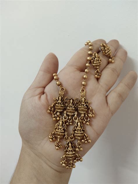 Devi Dhara Mid Long Necklace Set – Paradise Jewllery