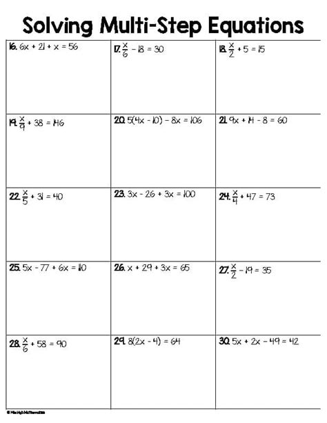 Image result for Multi-Step Equations with Like Terms