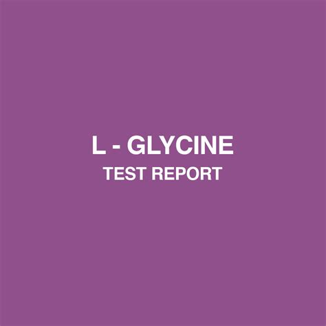 L-Glycine test report - HealthyHey – HealthyHey Nutrition