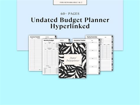 Template 2025 Budget Planner for reMarkable 1 & 2- Budget planner book ...