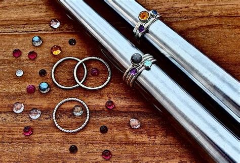 Make a Set of Stacking Rings with a Gemstone Setting, Creative Escape ...