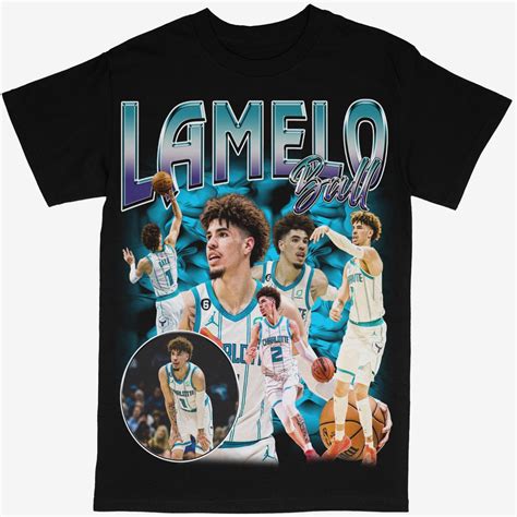 Lamelo Ball Tee Shirt Charlotte Hornets NBA Basketball (V2) – Beyond Dope