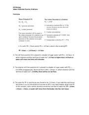 Water Potential Practice Problems 的图像结果