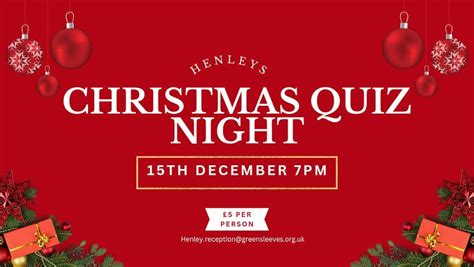 Henleys Christmas Quiz Night , Henley House, Ipswich, 15 December 2023 ...
