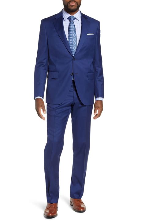 Peter Millar Flynn Classic Fit Check Wool Suit In Blue | ModeSens ...