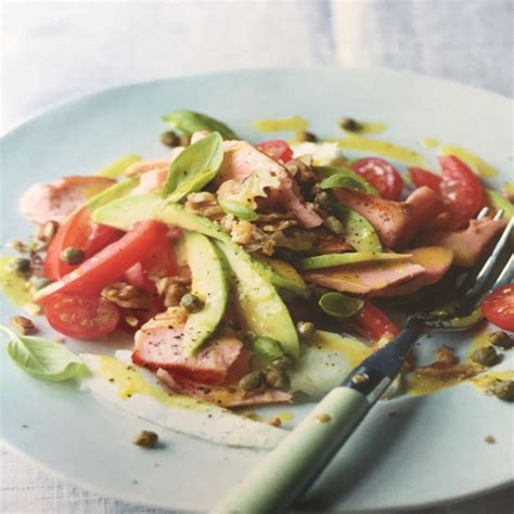 Salmon-With-Capers-And-Caprese-Salad Caprese Salad Recipe, Joe Wicks ...
