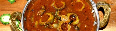 Pavakkai vatha kuzhambu | Bitter gourd vathal kulambu