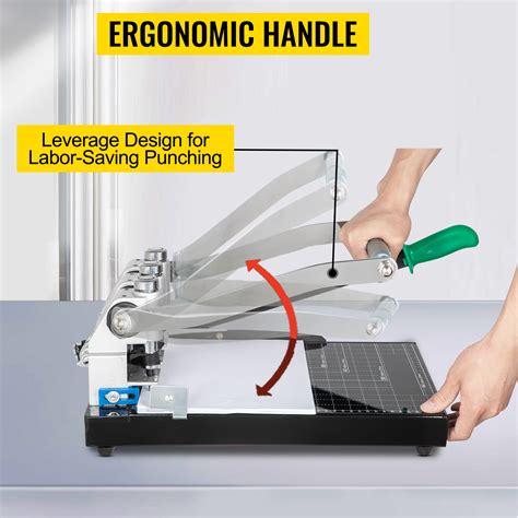 VEVOR Heavy Duty Hole Punch 3-Hole 300 Sheet Capacity Heavy Duty Paper ...