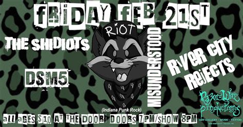 Misunderstood (Indiana Punk)/River City Rejects/DSM5/The Shidiots ALL ...