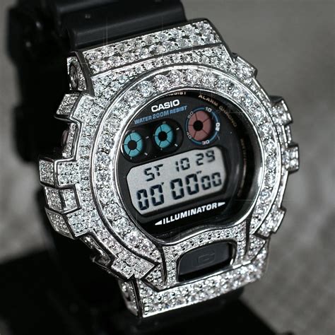 Black Iced Out G Shock Watches