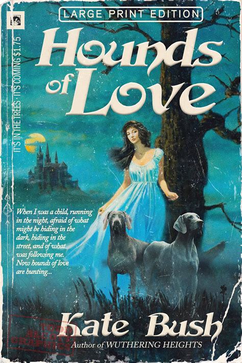 Kate bush hounds of love 1970s gothic romance novel mashup art print ...