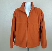 Image result for Columbia Fleece Jacket Orange Full Zip