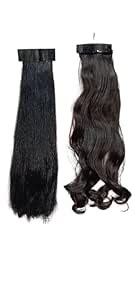 BEAUTY TOOL Straight ponytail hair extensions for women (pack of 2) and ...