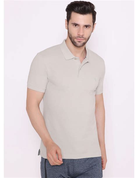 Buy Bodyactive Solid Casual Half Sleeve Cotton Rich Pique Polo T-Shirt ...