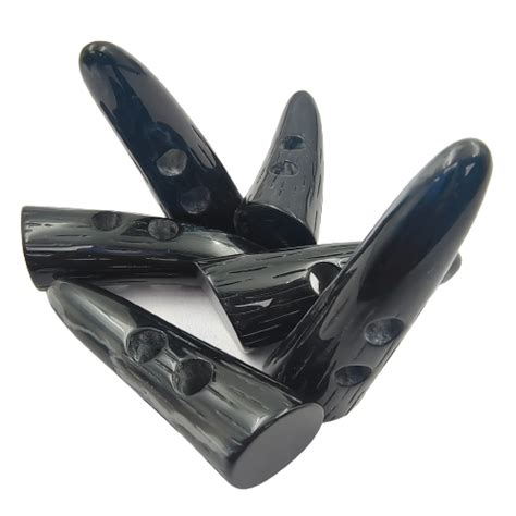 Horn Double Hole Toggle Buttons Engraved Strips (Set of 6) – Ani ...