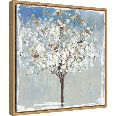 Amanti Art Winter Still Tree Framed Canvas Wall Art