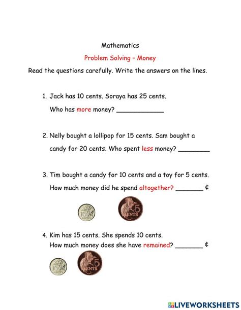 How to Solve Money Problems Math 的图像结果