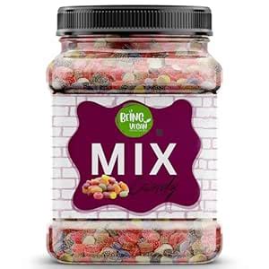 BEING VEGAN Mix Fruits Candy Pack, 500g Jar, Sweet and Sour Candy ...