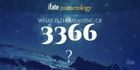 Number The Meaning of the Number 3366