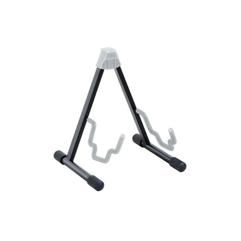 K&M Electric & Acoustic Guitar Stand Black with Translucent Support ...
