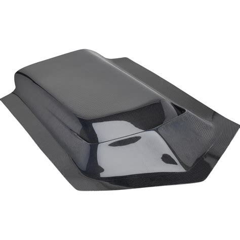 ZL1/L88 Corvette-Style Carbon Fiber Hood Scoop, 49 x 28 x 4