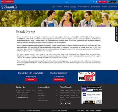 Pinnacle - Web Design Development Company, ERP Software Development India