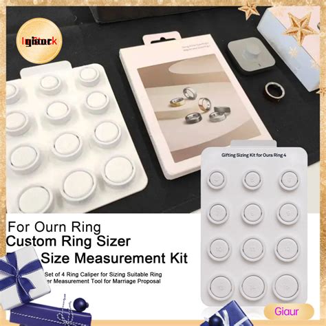 Giaurz Ring Size Measurement Kit Ring Sizing Kit Set of 4 Finger ...