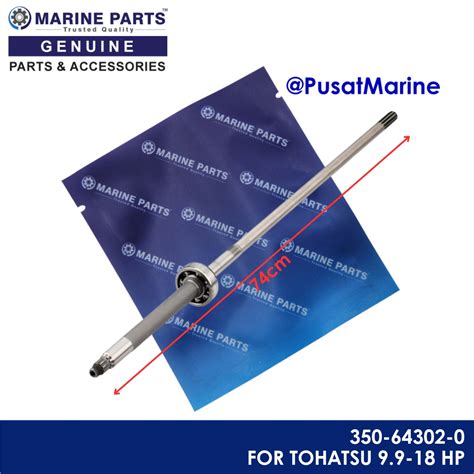 Poros Penggerak Drive Shaft (L) For Tohatsu 9.9-18 HP 350-64302-0 YAM ...