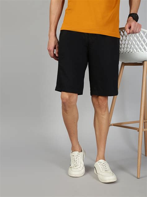 Men 100% Combed Cotton Golf Boxer Shorts Black GS6